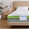 INmaterassi - Materasso Marilyn in Lattice e Memory Gel, 11 Zone Ergonomiche, Ortopedico, Rigidità Alta, Rivestimento in Aloe Vera Sfoderabile e Antiacaro, Alto 26 cm, Letto Matrimoniale 170 x 200 cm