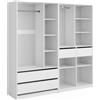 Vicco Armadio multifunzione Elmo, Bianco, 200 x 200 cm