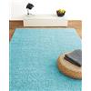 floor factory tappeto moderno Colors blu turchese 120x170cm tappeto shaggy pelo lungo super economico