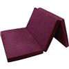 FORTISLINE Materasso pieghevole, 120 x 195 x 8 cm, 3 pezzi, H2, materasso per ospiti e viaggi con rivestimento lavabile, Oeko-TEX Standard 100, realizzato a mano nell'UE, per ospiti e campeggio