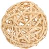 HAMPPLIES Palline Decorative in Rattan 1 Pezzo, Vimini, per Festa | Colore Kaki, Uso in Negozio e Ornamento, Stile Creativo, Decorazione Stanza