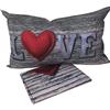 tex family Copripiumino Daisy Cuore Love Shabby Tirolese - Singolo 1 Piazza CM. 155X200 CUOROS