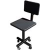 InkVision Sedia da Ufficio Ergonomica con Rotelle | Seduta Imbottita e Schienale Alto | Struttura in Metallo Nero | Regolabile in Altezza | Ideale per Ufficio e Studio Domestico