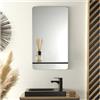MOB-IN Simona - Specchio per bagno, 40 x 70 cm (L x A x P)
