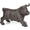 Moritz Toro statuetta decorativa in ghisa marrone, scultura in ferro massiccio, vintage, decorazione rustica, per scaffali, tavoli, esterni, 13,5 x 9,5 x 7,5 cm, 0,7 kg