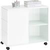 SoBuy Mobiletto con ruote e 3 cassetti 70x35x61 cm