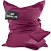 Lumaland Sitzsack Classic XXL All-in-One Set | Gigante Sitzsack XXL con cordino e rivestimento per interni ed esterni | Poltrona con imbottitura EPS sicura all'interno - Rivestimenti facili da