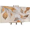 YS -Art Bellissimi dipinti acrilici su tela con cornice dipinta a mano murale soggiorno moderno potente decorazione per la casa immagini ufficio vera arte 140 x 70 cm