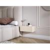 3E 3xE living.com Comodino sospeso con cassetto - frontale liscio - colore: Cachemire, 40 x 20 x 16 cm