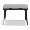 REDÒKASA Tavolo da pranzo 110x72 allungabile fino a 160 cm modello ZANTE con 2 allunghe laterali da 25 cm per sala da pranzo, cucina e soggiorno, design moderno (Pietra Grigia)