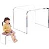 Zruyeui Panche per doccia, Sgabello gradino in acrilico, Sgabello piedi trasparente addensato Sgabello doccia bagno per gambe da barba, Sedia da doccia impermeabile bagno, Soggiorno,12.6*9*9in,Clear