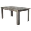 milani home - tavolo da pranzo allungabile 160/200 x 90 cm, rovere grigio, per cucina e soggiorno