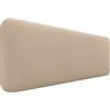 DHOME Testata Imbottita Liscia Arrotondata in Similpelle per Parete Acustica Testate Fonoassorbenti Testiera Letto Camera da Letto (Beige, 160cm)