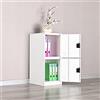 MECOLOR Armadietto verticale piccolo a piano con lucchetto, porta in plastica, 2 o 3 scomparti, per dipendenti, famiglie, uffici, scuole e supermercati (FWH, P2V)