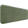 DHOME Testiera Imbottita Liscia Arrotondata in Velluto Premium per Parete Acustica Testate Letto Fonoassorbenti Camera da Letto (Verde Foresta, 160cm)