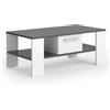 Vicco Tavolino Wilmut, Antracite/bianco, 89.8 x 46.4 cm con cassetto, Superficie d'appoggio per riviste e telecomandi