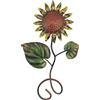 artigianatodaloise Attaccapanni appendino con Girasole in Ferro battuto colorato arredo casa Made in Italy