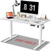 WALKINGDESK Piano intero Scrivania regolabile in altezza, elettrica 100 x 60 cm Scrivania per computer con 4 funzioni di memoria, scrivania sit-stand con piano monoblocco, Bianca