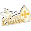 Generico 12X Decorazione in Legno Santa CRESIMA 6.5 cm BOMBONIERA