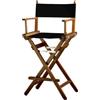 ZStyle Sedia Regista Sgabello Pieghevole Leggera Portatile Director Make Up Hotel Ristorante Casa Veranda Bar Trucco Legno Di Faggio Tessuto Alta Truccatrice (Fusto noce - Tela nera)