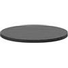 FRANKYSTAR Artù - Ripiano per tavolo da pranzo rotondo ⌀ 120 cm in legno laminato, colore nero