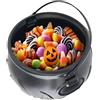 Tewzafiya Calderone Halloween, Decorativa per Dolci - Contenitore di Servizio per Alimenti Dolci Bevande Halloween Cucina all'aperto