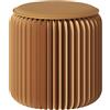 Generic Sgabello pieghevole in carta, moderno e impermeabile, sedia a fisarmonica portatile per mobili da interni, toeletta, casa, ufficio, interni, esterni, campeggio, giardino, patio, cortile