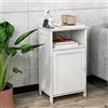 RELAX4LIFE Mobile da Bagno in Legno, Armadietto Bagno Salvaspazio, Mobiletto Multiuso per Corridoio e Ingresso, 40 x 30 x 70 cm, Bianco