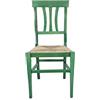 Sedam Srl Sedia Arte Povera, Qualità TOP, varie sedute e colorazioni (Verde, Paglia)