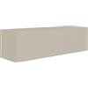 Selsey Mobile Porta TV Sospeso Greige Opaco Larghezza Totale 100 cm - Mobile TV Moderno con 2 Vani, Ante a Ribalta, MDF e Pannelli Laminati, Design Elegante per Soggiorno o Camera