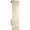 Vladon Carlton Hallway Set 5, Set di contenitori per corridoi con 1 Pannello Appendiabiti con Anta incorporata e 1 Asta Appendiabiti, Bianco Opaco/Beige Lucido (52 x 193 x 35 cm)