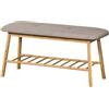 KARAT Panca per scarpe in bambù - Sedia in bambù per ingresso - Scarpiera da salotto spogliatoio - Scarpiera o scarpiera con facilità - 25,7 P x 70 L x 54,5 H cm, Montana