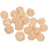 GRADENEVE 50 Palline Decorative in Rattan Intrecciato da 3 CM Riempitivi per Vasi e Centrotavola Rustici Decorazioni Natalizie per Casa Negozi e Corridoi Artigianato Naturale in Vimini