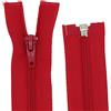 zipworld Cerniera divisibile PS in plastica a spirale, 5 mm, cerniere in plastica (130 cm, rosso - 148)