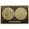 LAVERTON Large Vintage Retro Paper Earth's Moon World Map Poster for Stargazer Fabulous Wall Sticker for Bar Cafe Home Living Room Decoration GS685 by LAVERTON