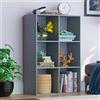 Vida Designs Durham Cube Libreria Organizer Soggiorno Libreria Mobili Casa Ufficio (6 Cubi, Grigio)