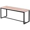 Spetebo Panca Spetebo industriale - pancare da pranzo e cucina con struttura metallica e impiallacciatura in legno moderna. Sedie aggiuntive e per trucco. Dimensioni: 120 x 35 cm.