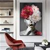 Blanriguelo Donne Moderne con Fiori sulla Testa Stampe su Tela Pittura Immagine Wall Art Poster in Tessuto Non Tessuto Soggiorno Decorazioni per la casa 60x90 cm Senza Cornice