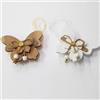 OISE ART STORE Trade Shop - Calamite Calamita 2 Pezzi Legno Farfalla Fermatenda Design Tende Ornamento Tenda