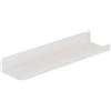 Monbaer Mensole galleggianti in metallo da parete, mensola per quadri, mobili per la casa, espositore, decorativa, per soggiorno, camera da letto, bagno, ufficio, cucina (60 x 12 cm, bianco)