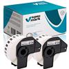 specmark 2 rotoli di etichette singole compatibili con Brother DK-22214 12 mm x 30,48 m per tutte le stampanti di etichette QL QL-570 QL-700 QL-800