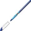 Schneider 151203 penna a sfera per strumenti da scrittura Slider Basic, modello con cappuccio, XB, blu, colore del fusto trasparente, 1 pezzo