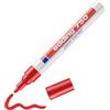 edding 750 Marcatore a Vernice, Rosso, 1 Penna, Punta Tonda 2-4 Mm, per Marcare Ed Etichettare Metallo, Vetro, Rocce, Plastica, Resistente Al Calore, Permanente, Anti Sbavature, Impermeabile