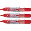 Pilot V Boardmaster Begreen - Set di 3 evidenziatori, colore: Rosso