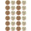 MAQA 240 pz Etichette adesive fatto a mano, Bollini adesivi 3 cm, stickers handmade with love, Chiudi pacco regalo e buste