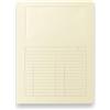 KORAT - Cartelle con Finestra a 3 Lembi 120 g - Confezione 50 Pezzi - Formato A4, Finestra PVC - Cartelline Resistenti Multicolore Made in Italy - 8 Colori per Archivio e Ufficio (Avorio)