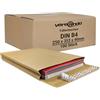 Versando - 100 buste da spedizione pieghevoli, formato DIN B4 (250 x 353 mm), 4 cm, colore: marrone singolo B4 (250x353x40 mm) marrone