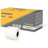 Aftertech 1x 99015P 54x70mm Rotolo di Etichette PLASTICHE IMPERMEABILI adesive compatibili (320 Etichette/rotolo = 320 totali) per etichettatrici stampanti Dymo LabelWriter 1x99015PLA