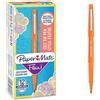 Paper Mate Papermate Flair Nylon Penna con Punta Sintetica, Punta Media da 0.7 mm, Scatola da 12, Arancione