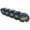 vhbw 5x Cassetta nastro compatibile con Dymo LetraTag LT-100H, LT-100T, QX50, XR, 200B etichettatrice 4m x 12 mm nero su giallo